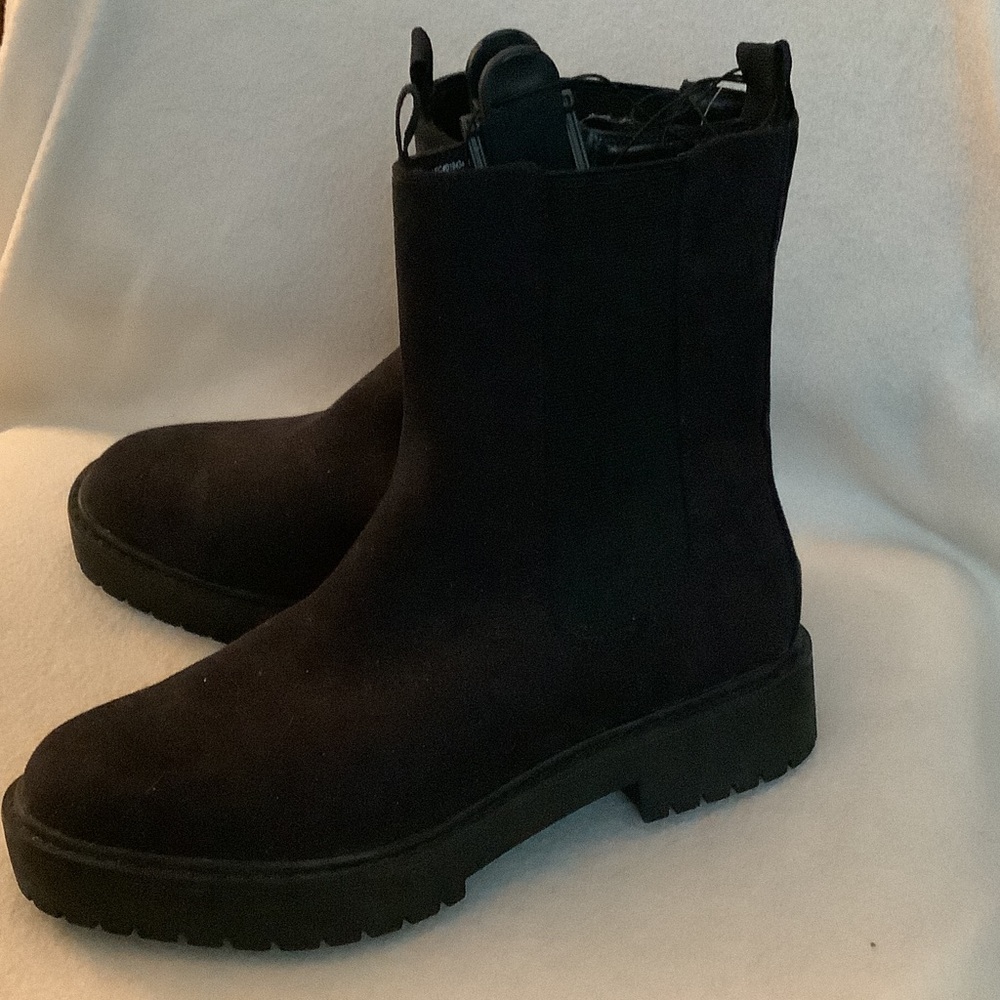 Time and Tru Dark Ankle Boots